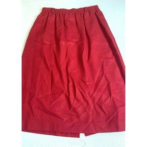 Koret red skirt 100% wool size 14 Vtc 6